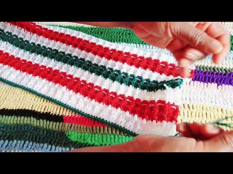 CROCHET SCARF | How to Crochet a  WAFFLE STITCH SCARF with Fringe Edging