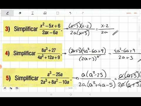 Simplificación de fracciones con polinomios 2