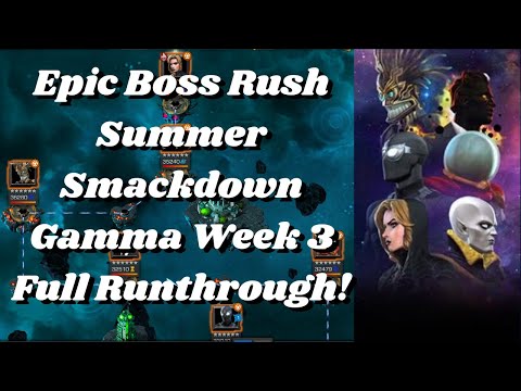 Summer Smackdown Epic Boss Rush Gamma Week #3 100% Tips & Tricks! - Marvel Contest of Champions