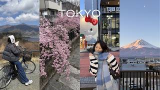 JAPAN VLOG 🌸 spring in Tokyo, cafe hopping, where to shop & eat, biking around Mt. Fuji