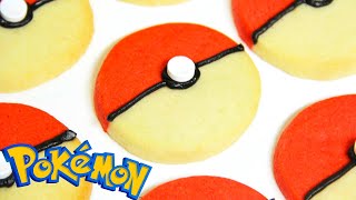 POKEMON POKEBALL COOKIES - NERDY NUMMIES