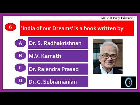 BOOK AND AUTHOR QUIZ || TEST 6 || GENERAL KNOWLEDGE