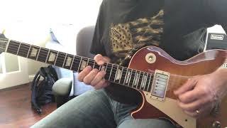 ZZ Top - Sure Got Cold After the Rain Fell - first guitar solo cover