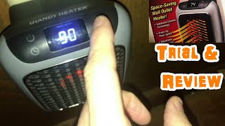 Handy Heater Turbo 800 Plug-in Outlet Room Heater (Tested in a 20 x18 ft Room for 35 mins)- Review