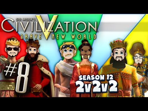 Civilization 5 2v2v2 - #8 - Chinese Burn