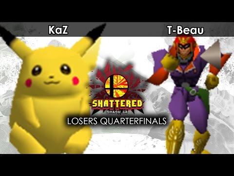Smash 64: FN | KaZ (Pikachu) V T-Beau (Falcon) - Shattered 55 Tournament SSB64