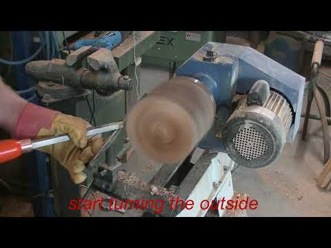 firewood and epoxy bowl