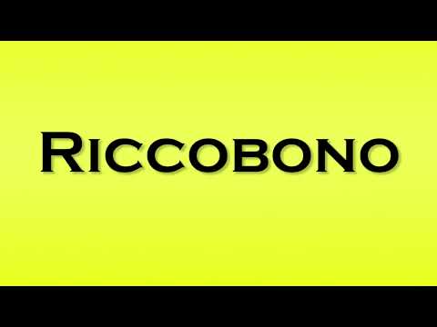 Pronunciation of Riccobono