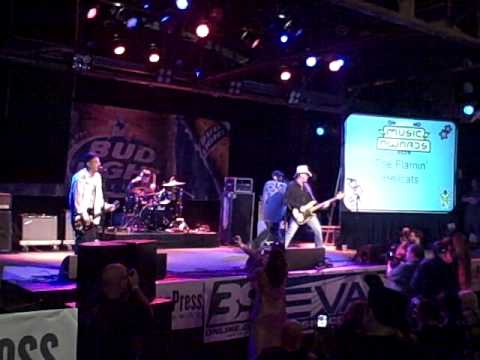 The Flamin' Hellcats With Rapper Scarface On Guitar At The Houston Press Music Awards Ceremony
