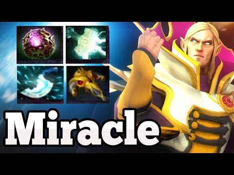 CRAZY INVOKER MID by Miracle- 9K MMR - Dota 2 KING !