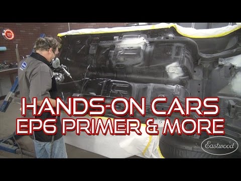 How To Spray Epoxy Primer + Bed Liner on Hands-On Cars 6 + Coyote Mustang & Studebaker -  Eastwood