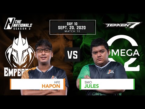 Final Hurrah | HFE.Hapon vs SMO.Jules | The Nationals Season 2 Tekken 7 Day 10 Pt.10