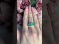 Серебряное кольцо с изумрудом 2.02ct, агатом