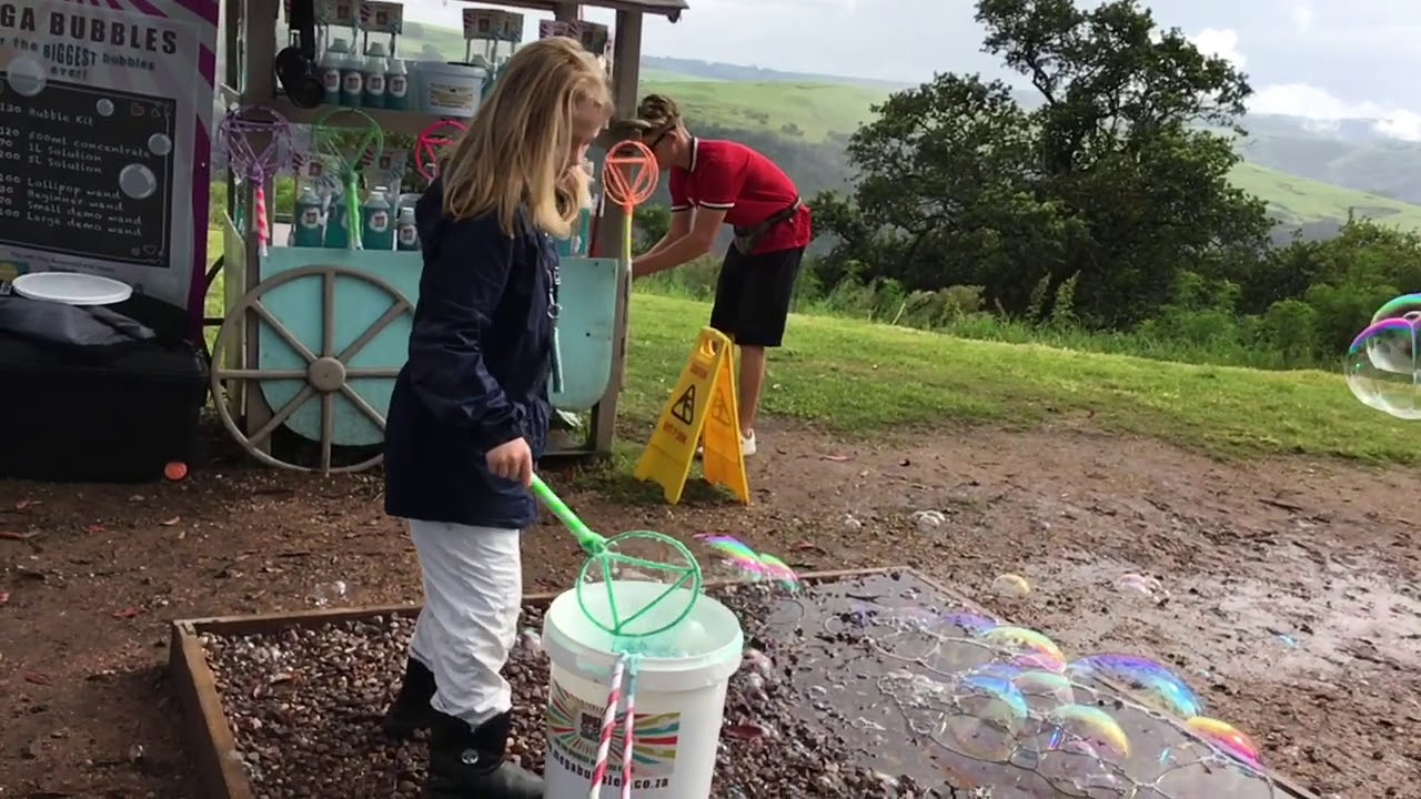 Blowing Giant Bubbles is easy
