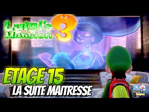 Luigi's Mansion 3 Etage 15 La Suite Maitresse Ambre Brusquade Nintendo Switch Gameplay Français