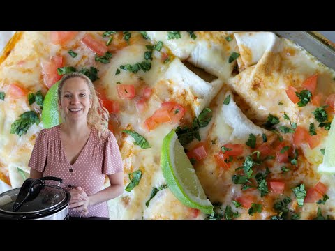The Best Crockpot Chicken Enchiladas (Slow Cooker Recipe)