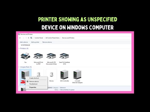 How to Fix Printer Showing as Unspecified Device on Windows 11
