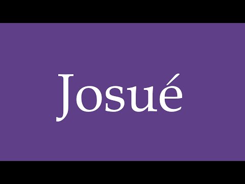 How To Pronounce ''Josué'' Correctly in Spanish