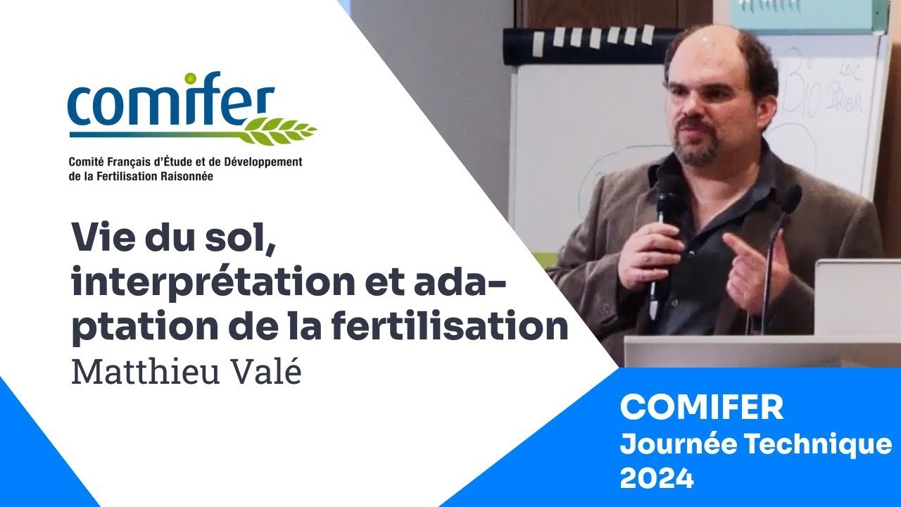 Vie du sol, interprétation et adaptation de la fertilisation, M. Valé