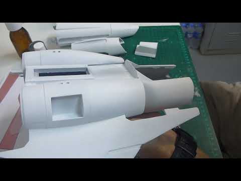 18. Dynamic Digital Creations BSG Viper MK2 1/17 Build - Painting 1