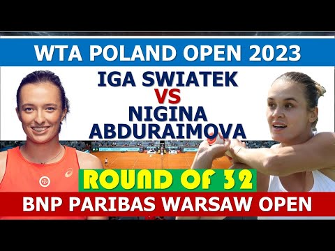 I. Swiatek vs. N. Abduraimova | 2023 poland open