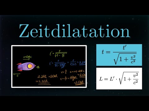 Zeitdilatation EINFACH erklärt! (+Beispiele)
