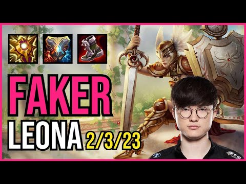 FAKER - LEONA vs. THRESH Support | KR DIAMOND | PATCH 11.1