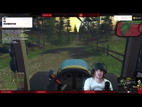 Pepper doing wheelies on the farm (Farming Simulator 15)