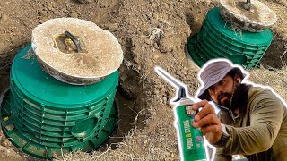 Installing Risers on a Septic Tank
