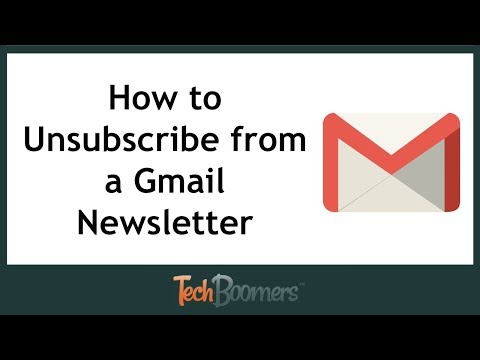 How to Unsubscribe from a Newsletter with Gmail Video