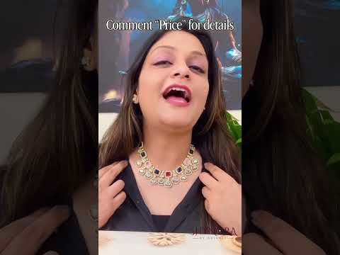 Rangrez Multi-Stone Kundan Necklace Set