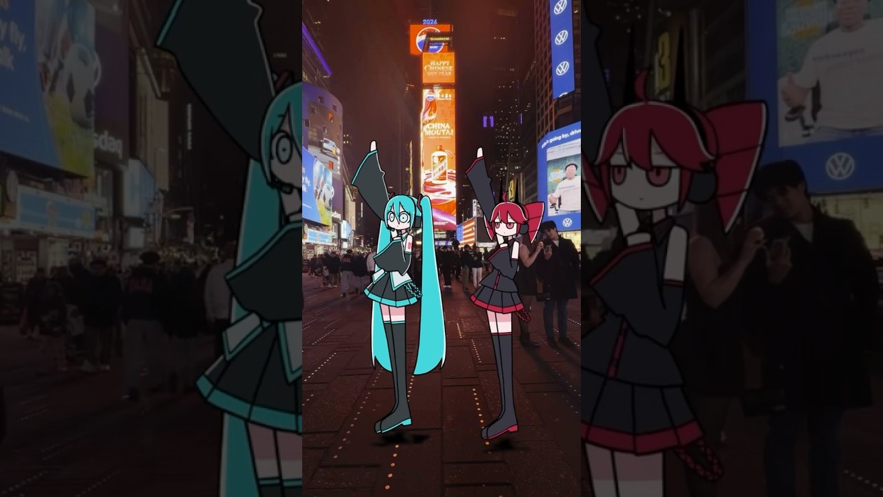 スプリットダンス in NY🇺🇸#vocaloid #重音テト #初音ミク