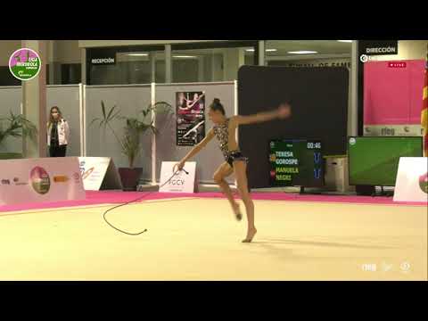 Teresa Gorospe (ESP), cuerda. Gimnastica Consell - 2ª Fase Liga Iberdrola 2020