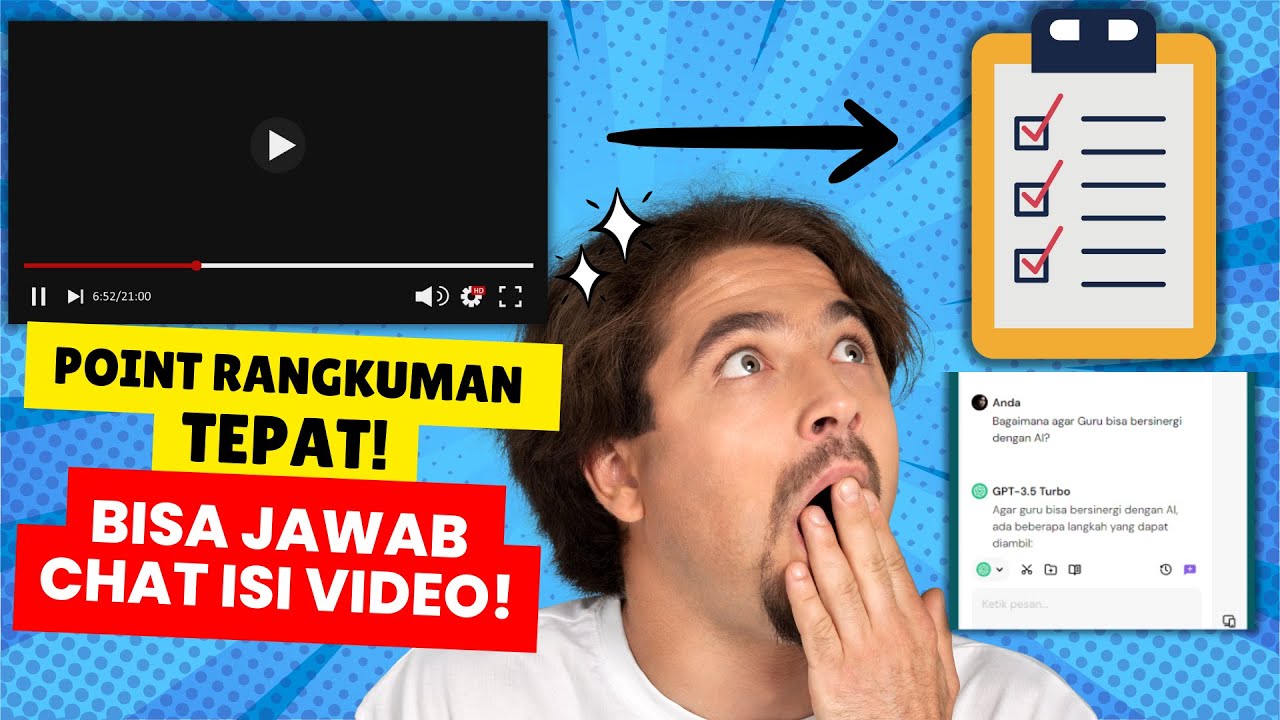 NIH! CARA ASIK Merangkum Video Youtube Menjadi Teks | Bisa TANYA isi video sama ChatGPT!