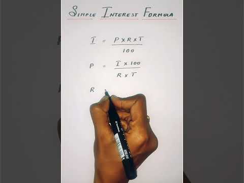 Simple Interest Formula #shorts #youtubeshorts