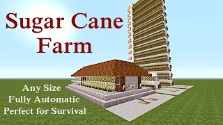 Minecraft automatic sugar cane farm videos