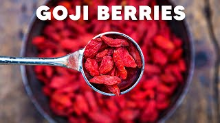 trying a goji berry for the first time