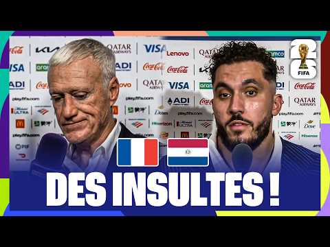 Des INSULTES venues du banc paraguayen ! - Deschamps et les Bleus sur la "guerre" face au Paraguay