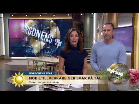 Twittrade om sin "dick pic" - Missa inte mobiltillverkarens svar på tal - Nyhetsmorgon (TV4)