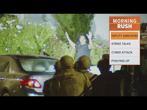 Suspect surrenders after deadly ambush of Los Angeles County sheriff's deputy