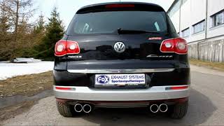 Video: Fox Edelstahl Duplex Sportauspuff-Komplettanlage ab Kat VW Tiguan Typ 5N Video: Fox Edelstahl Duplex Sportauspuff-Komplettanlage ab Kat VW Tiguan Typ 5N