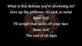 My Shadow And I - ARCHENEMY - Lyrics - HD - 2017