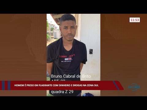 Homem é preso em flagrante com dinheiro e drogas na zona sul 26 08 2022