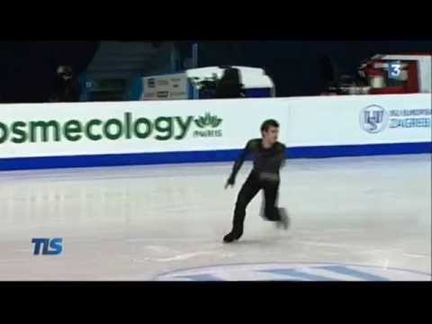 Frenchmen after the short program in Zagreb 2013