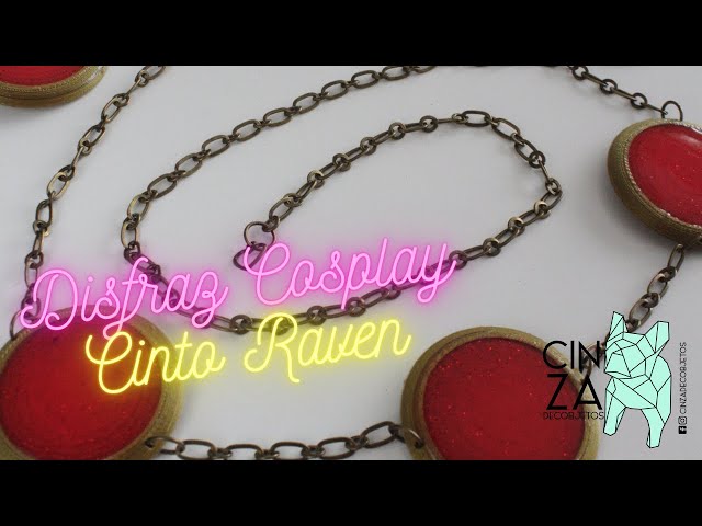 Vídeo relacionado con SINSEN Cinturón de cuervo de titanes adolescentes, accesorios de disfraz de gemas rojas, cadena de cintura de piedra ajustable, joya de anime y diamantes de imitación, rosso, L