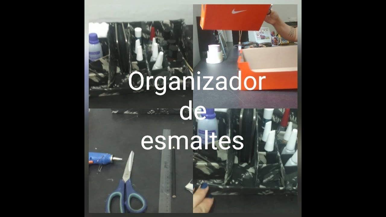 DIY: organizador de esmaltes com caixa de sapato