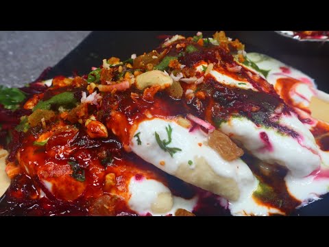 पुरानी दिल्ली की मशहूर दही गुजिया - Dahi Gujiya Recipe - Stuffed Dahi gujiya - Stuffed Dahi Bhalle