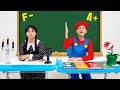 Five Kids - Wednesday & Super Mario Bros  - The Best School Challenge