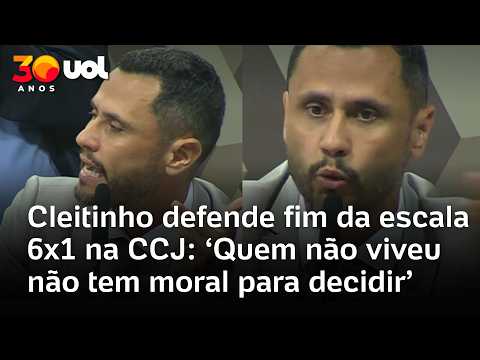 Cleitinho defende fim da escala 6×1 na CCJ: ‘Quem não viveu não tem moral para decidir’