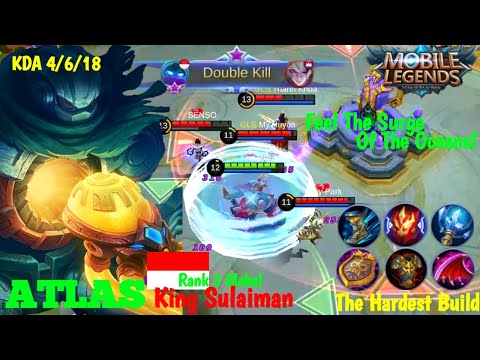 100% IMMORTAL!! 83.9% WR Atlas Post Buff Gameplay!! - Build Top 1 Global Atlas ~ MLBB